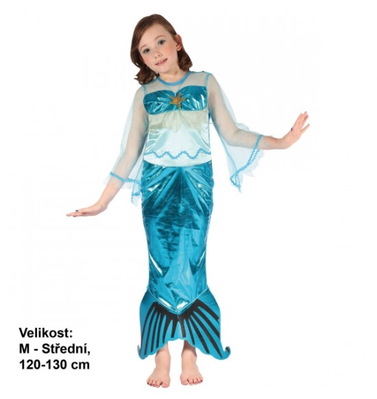 Kostým Morská panna, veľkosť 120-130cm